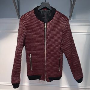 RNT23 burgundy bomber jacket men’s medium
